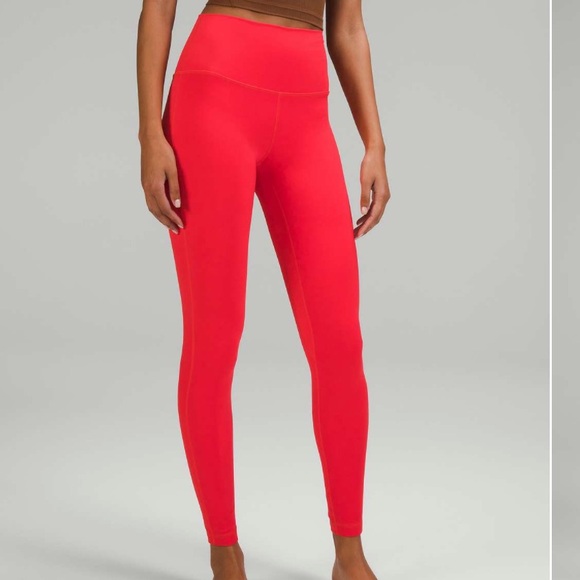 Lululemon Align High-Rise Pant Legging 28" Carnation Red Size 8 - Picture 2 of 14